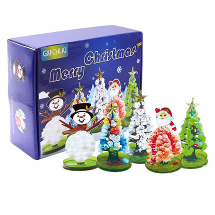 Educational Handmade DIY Toys Magic Christmas Tree Paper Tree Blossom Christmas Gift Box.