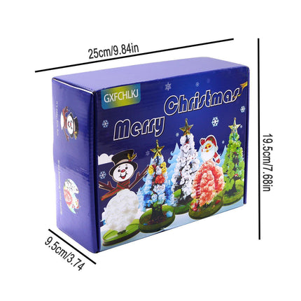 Educational Handmade DIY Toys Magic Christmas Tree Paper Tree Blossom Christmas Gift Box.