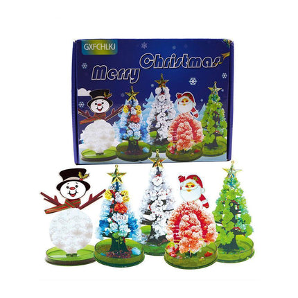 Educational Handmade DIY Toys Magic Christmas Tree Paper Tree Blossom Christmas Gift Box.
