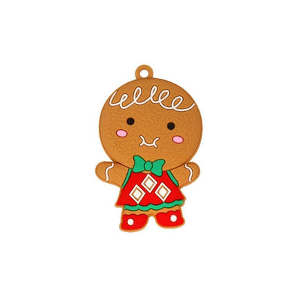 12Pcs Gingerbread Man Christmas Tree Hanging Pendants Cute Christmas Party Ornaments.