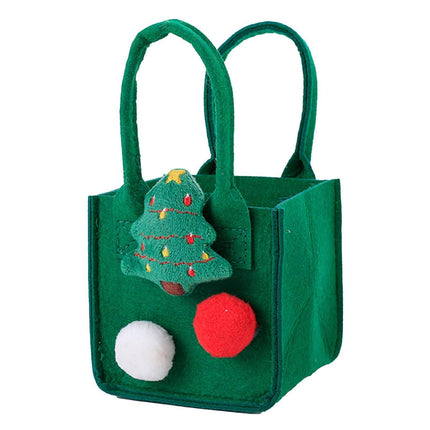 Christmas Felt Candy Bag Christmas Treat Bag Gift Bag for Boy and Girl Holiday Parties Teachers Decorations Christmas Tree.