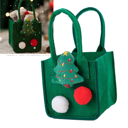Christmas Felt Candy Bag Christmas Treat Bag Gift Bag for Boy and Girl Holiday Parties Teachers Decorations Christmas Tree.