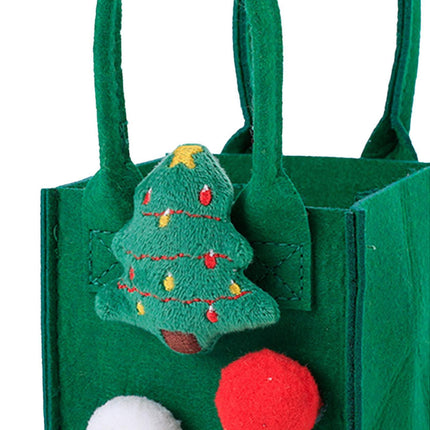 Christmas Felt Candy Bag Christmas Treat Bag Gift Bag for Boy and Girl Holiday Parties Teachers Decorations Christmas Tree.