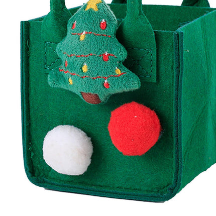 Christmas Felt Candy Bag Christmas Treat Bag Gift Bag for Boy and Girl Holiday Parties Teachers Decorations Christmas Tree.