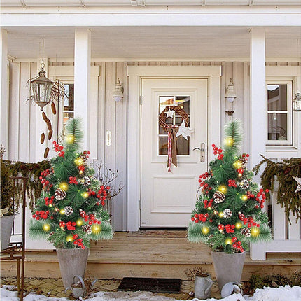 Solar Christmas Tree Garden Stake Lights Outdoor Christmas Tree Lighted Yard Decorations.