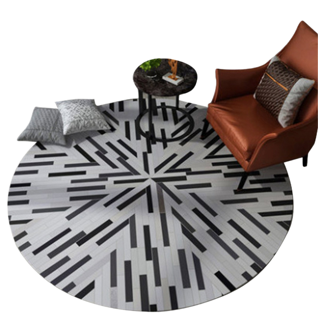 Round Shape Waterproof Non-slip Living Room Bedroom Floor Rug Carpet Blanket.