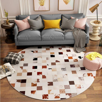 Round Shape Waterproof Non-slip Living Room Bedroom Floor Rug Carpet Blanket.