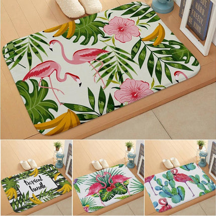 Stylish Flamingo Rug Kitchen Bathroom Anti-slip Doormat Carpet Floor Mat Home Decor.
