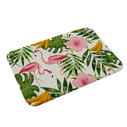 Stylish Flamingo Rug Kitchen Bathroom Anti-slip Doormat Carpet Floor Mat Home Decor.