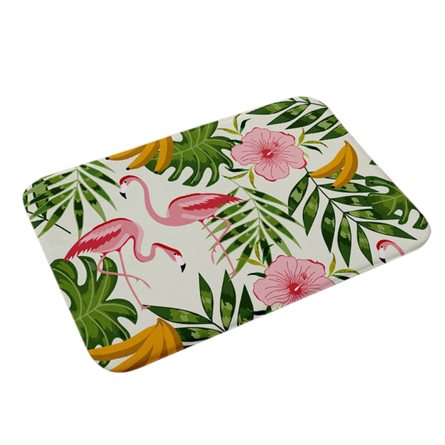 Stylish Flamingo Rug Kitchen Bathroom Anti-slip Doormat Carpet Floor Mat Home Decor.