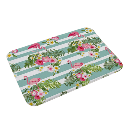 Stylish Flamingo Rug Kitchen Bathroom Anti-slip Doormat Carpet Floor Mat Home Decor.