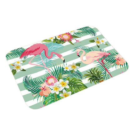 Stylish Flamingo Rug Kitchen Bathroom Anti-slip Doormat Carpet Floor Mat Home Decor.