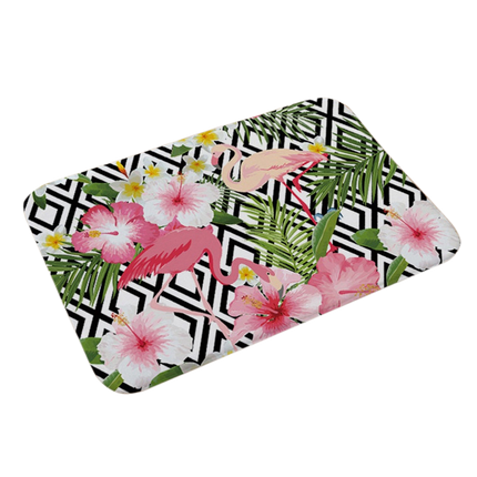 Stylish Flamingo Rug Kitchen Bathroom Anti-slip Doormat Carpet Floor Mat Home Decor.