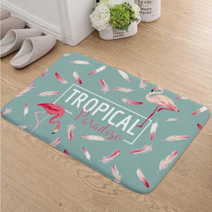 Stylish Flamingo Rug Kitchen Bathroom Anti-slip Doormat Carpet Floor Mat Home Decor.