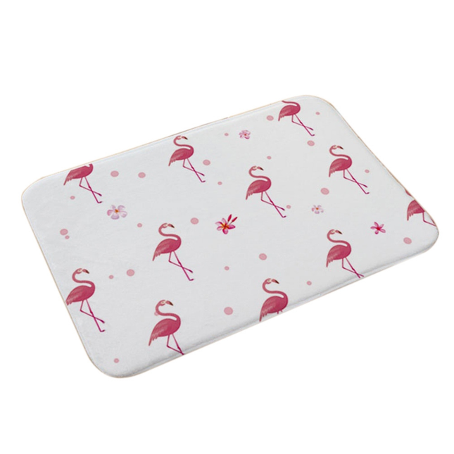 Stylish Flamingo Rug Kitchen Bathroom Anti-slip Doormat Carpet Floor Mat Home Decor.