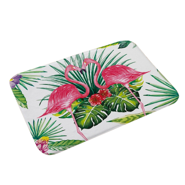Stylish Flamingo Rug Kitchen Bathroom Anti-slip Doormat Carpet Floor Mat Home Decor.