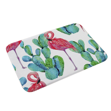 Stylish Flamingo Rug Kitchen Bathroom Anti-slip Doormat Carpet Floor Mat Home Decor.
