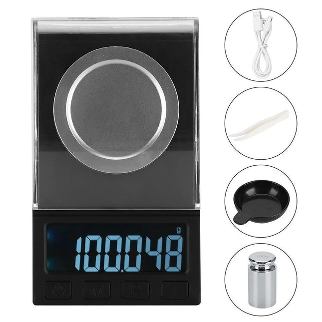 100g / 0.001g LCD Mini Electronic Kitchen Digital Food Jewelry Scale Weight Measuring Tool.