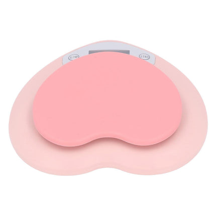 1g Accuracy Digital Kitchen Scale 5kg Household Small Heart Shape Rechargeable Food Scale for Cooking Baking.