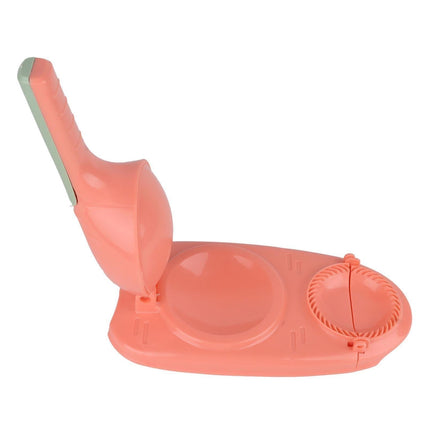2 In 1 Dumpling Maker Dumpling Press secure Plastic Dumpling Making Tool Efficient Manual Dumpling Maker Mould Skin Pink.
