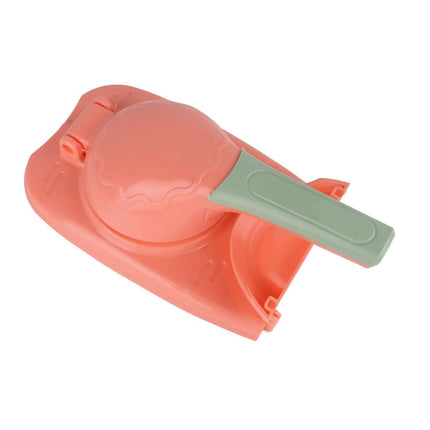 2 In 1 Dumpling Maker Dumpling Press secure Plastic Dumpling Making Tool Efficient Manual Dumpling Maker Mould Skin Pink.