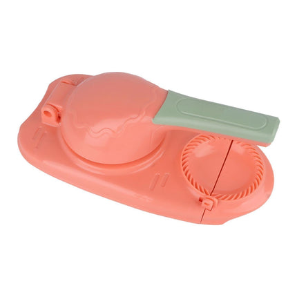 2 In 1 Dumpling Maker Dumpling Press secure Plastic Dumpling Making Tool Efficient Manual Dumpling Maker Mould Skin Pink.