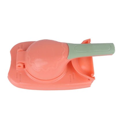 2 In 1 Dumpling Maker Dumpling Press secure Plastic Dumpling Making Tool Efficient Manual Dumpling Maker Mould Skin Pink.