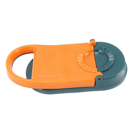 2 in 1 Manual Dumpling Maker Kitchen Dumpling Making Tool Household Multifunctional Dumpling Mold Orange.