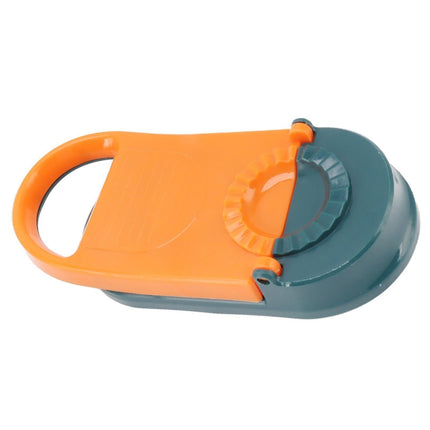 2 in 1 Manual Dumpling Maker Kitchen Dumpling Making Tool Household Multifunctional Dumpling Mold Orange.