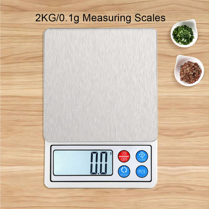 2KG/0.1g Portable Mini Digital Scales Electronic  Balance High Precision for Measuring.
