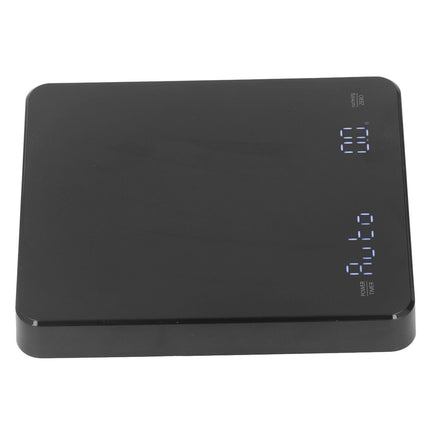 3kg/0.1g Digital Coffee Scale with Timer LED Invisible Screen Coffee Electronic Scale USB Charging Matte Black.