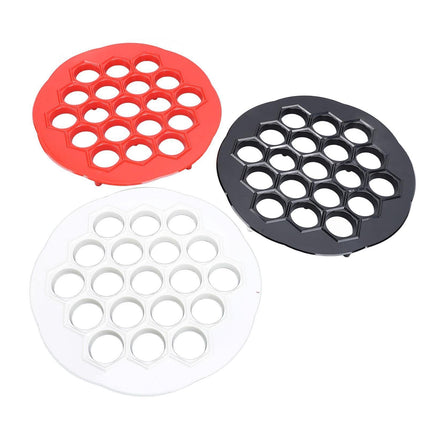3pcs Russian Dumpling Maker Multifunctional 19 Holes Food Grade Easy Cleaning Ravioli Maker Mould for Kitchen Supplies.