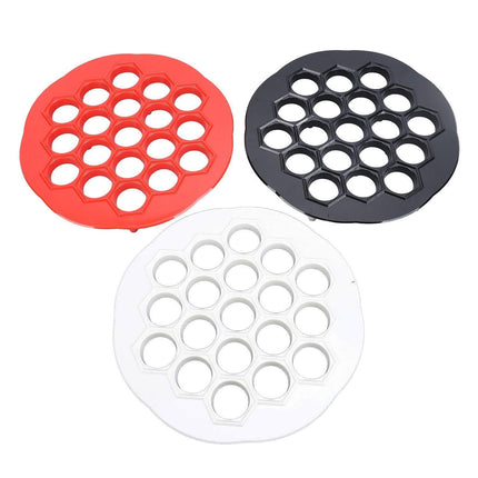 3pcs Russian Dumpling Maker Multifunctional 19 Holes Food Grade Easy Cleaning Ravioli Maker Mould for Kitchen Supplies.