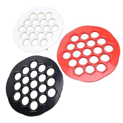 3pcs Russian Dumpling Maker Multifunctional 19 Holes Food Grade Easy Cleaning Ravioli Maker Mould for Kitchen Supplies.