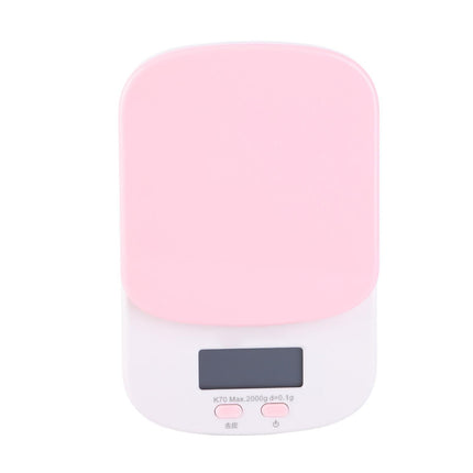 DIY Kitchen Electronic Scale 0.1g HighAccuracy Portable Mini Scale for Kitchen Home(Pink ).