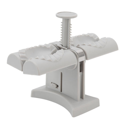 Dumpling Mold Machine Automatic ABS and Stainless Steel Double Head Dumpling Maker for Home Kitchen.