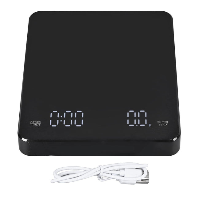 Electronic Digital Food Scale LED Multi Functional Timer Accurate Intelligent Coffee Scale for Daily Life.