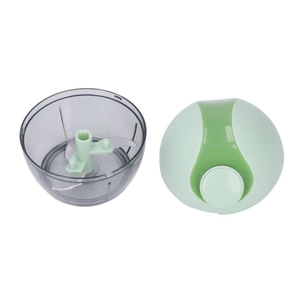 Manual Garlic Chopper Multifunctional Mini Hand Pull String Garlic Mincer Food Processor for Home Light Green.
