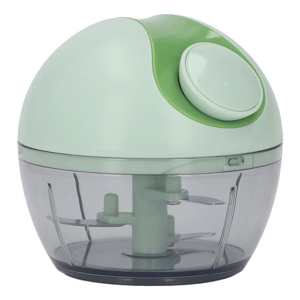 Manual Garlic Chopper Multifunctional Mini Hand Pull String Garlic Mincer Food Processor for Home Light Green.