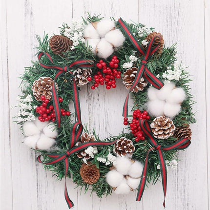 30cm Christmas Wreath 30cm, Christmas decorations, artificial Christmas garland, Christmas ornament.