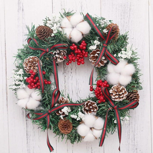 30cm Christmas Wreath 30cm, Christmas decorations, artificial Christmas garland, Christmas ornament.