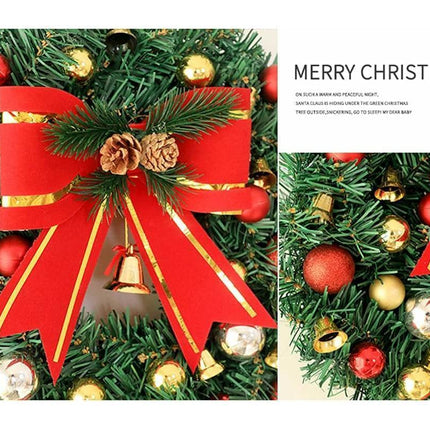 30cm Christmas Wreath with Lights, Christmas Decorations, Artificial Christmas Garland.