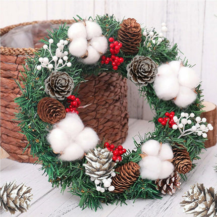 30cm Christmas Wreath, Christmas Decoration, Artificial Christmas Garland, Christmas Hanging Ornament.
