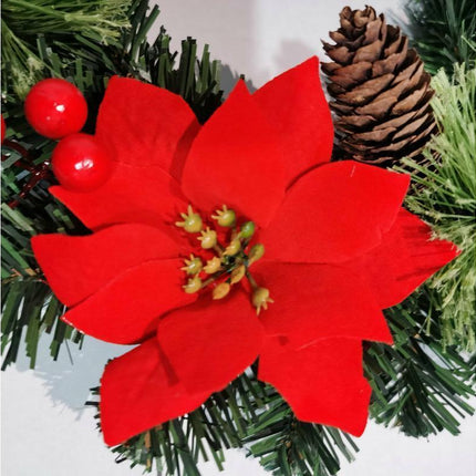 30cm Christmas Wreath, Christmas Decoration, Artificial Christmas Garland, Christmas Hanging Ornament.