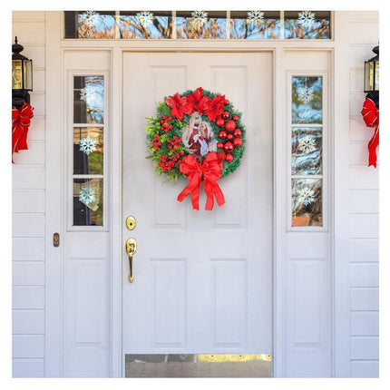 40cm Christmas Wreath for Nativity Scene, Christmas Decorations, Artificial Christmas Wreath.