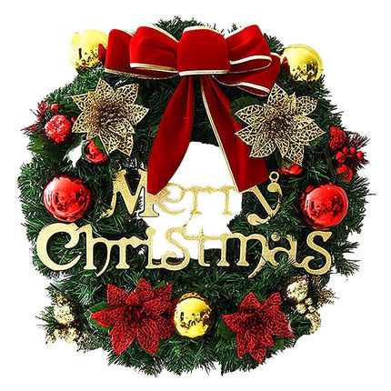40cm Christmas Wreath, Christmas Decorations, Artificial Christmas Garland, Merry Christmas Ornament.
