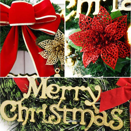 40cm Christmas Wreath, Christmas Decorations, Artificial Christmas Garland, Merry Christmas Ornament.