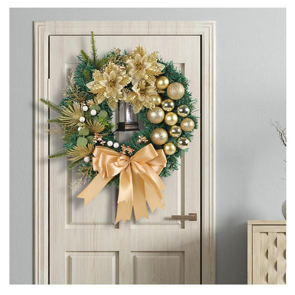 40cm Nativity Scene Christmas Wreath, Christmas Decorations, Artificial Christmas Wreath.