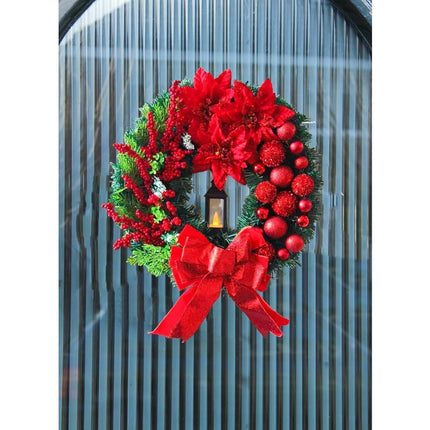 45cm Christmas Wreath with LED Light, Christmas Decoration, Artificial Christmas Wreath.