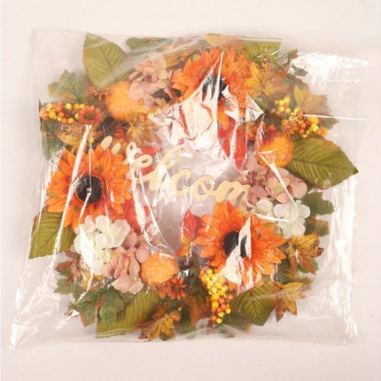 45cm Fall Wreath - Thanksgiving Wreath, Artificial Fall Garland, Welcome Wreath Decorations.